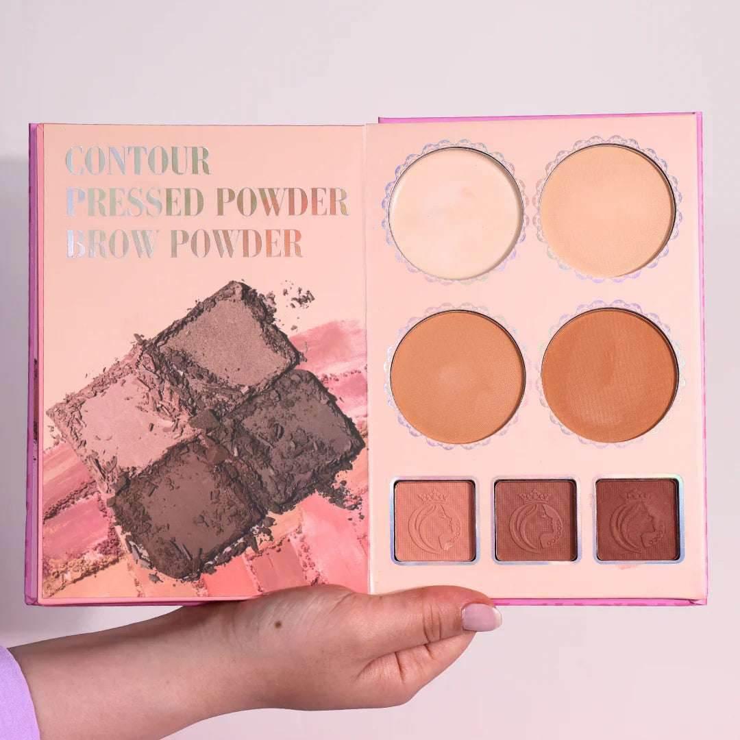 4 in 1 Makeup Palette with Vibrant Shades for All Skin Tones - - Pinky Cosmetics -- United Arab Emirates -- Pinky Cosmetics