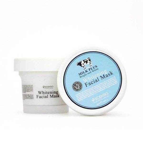 Scentio Milk Plus Whitening Facial Scrub 100ml - Natural Skin Care - Scentio -- United Arab Emirates -- Pinky Cosmetics