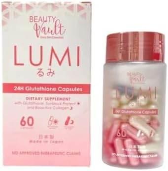 LUMI Skin Glutathione Capsules by Beauty Vault – Whitening & Radiance - Skin Whitening Supplements - Beauty Vault -- United Arab Emirates -- Pinky Cosmetics