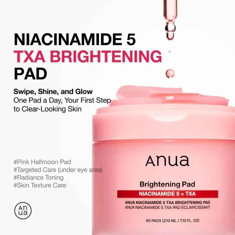 Anua Brightening Pad - Niacinamide 5% TXA Glow Booster - Exfoliating Pads - Anua -- United Arab Emirates -- Pinky Cosmetics