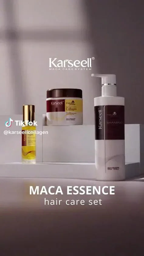 Karseell Magic Power Collagen Set - Ultimate Hair Repair - Hair set (shampoo, mask, oil) - Karseell -- United Arab Emirates -- Pinky Cosmetics