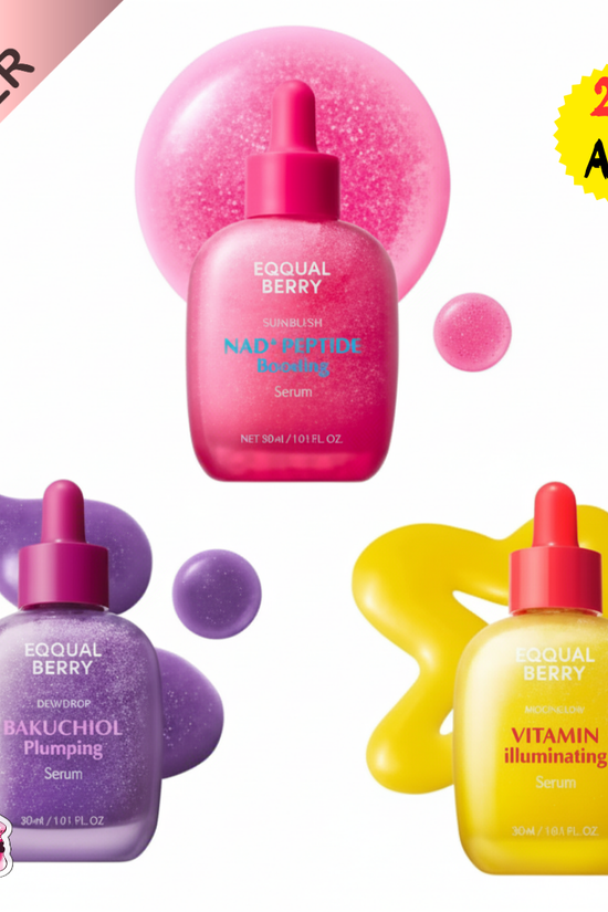 EQQUAL BERRY Boosting Serum Trio Set EQQUAL BERRY offer set  Pinky Cosmetics