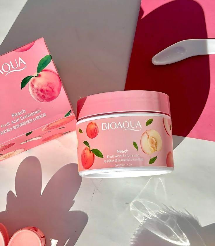 BIOAQUA Peach Fruit Acid Exfoliating Scrub – 120g - Facial Cleansers / Exfoliators - BIOAQUA -- United Arab Emirates -- Pinky Cosmetics