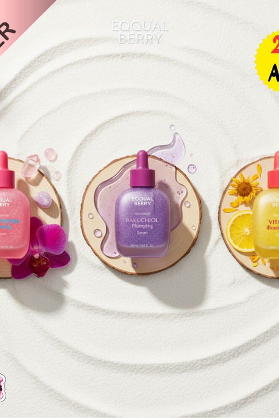 EQQUAL BERRY Boosting Serum Trio Set EQQUAL BERRY offer set  Pinky Cosmetics