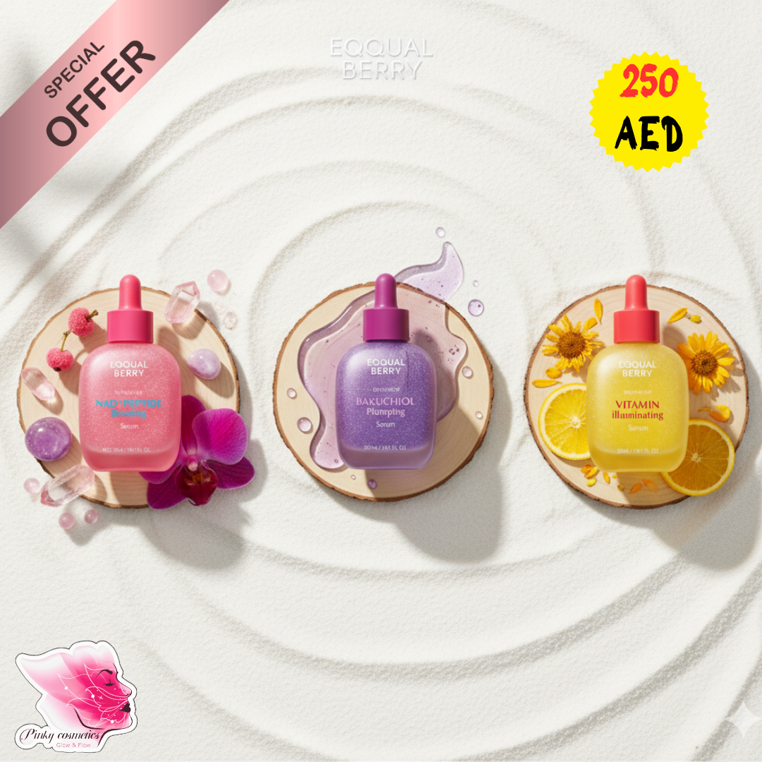 EQQUAL BERRY Boosting Serum Trio Set EQQUAL BERRY offer set  Pinky Cosmetics