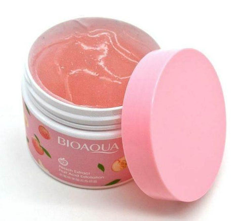 BIOAQUA Peach Fruit Acid Exfoliating Scrub – 120g - Facial Cleansers / Exfoliators - BIOAQUA -- United Arab Emirates -- Pinky Cosmetics