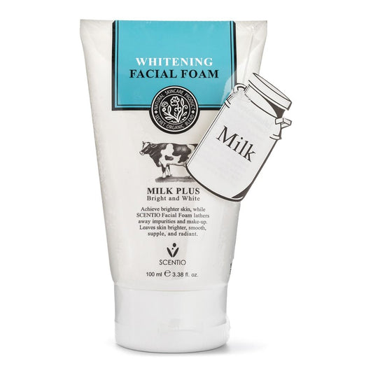 Scentio Milk Plus Whitening Facial Foam Cleanser - Pinky Cosmetics