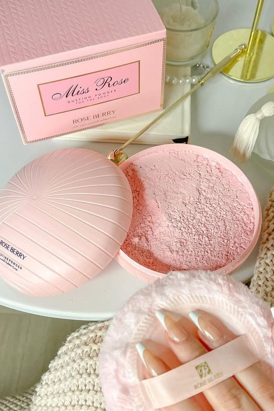 Rose Berry Miss Rose Body Powder - Miss Dior Scent Rose Berry Body Powder  Pinky Cosmetics