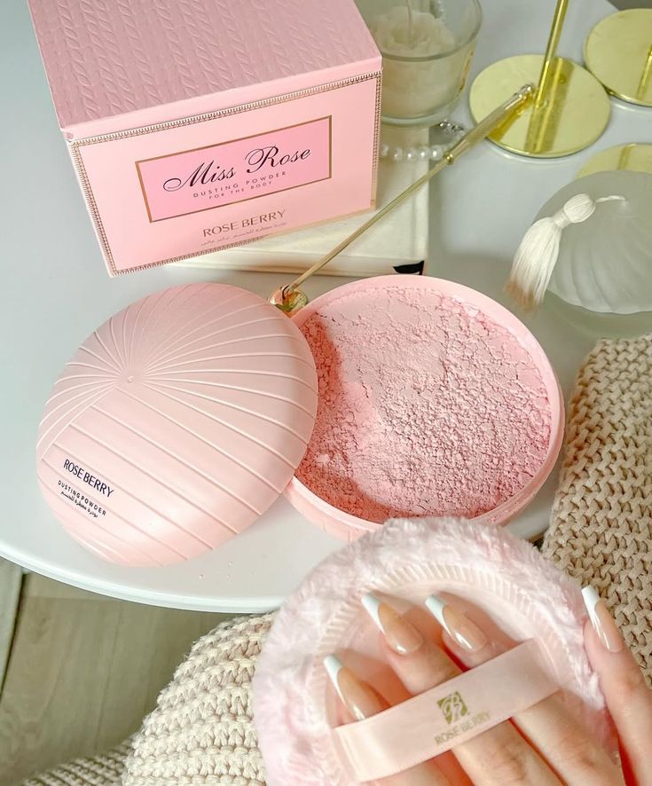 Rose Berry Miss Rose Body Powder - Miss Dior Scent Rose Berry Body Powder  Pinky Cosmetics