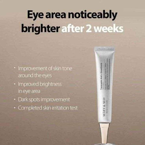 Mary & May Tranexamic Acid Eye Cream – 30g - Brightening Eye Cream - Mary & May -- United Arab Emirates -- Pinky Cosmetics