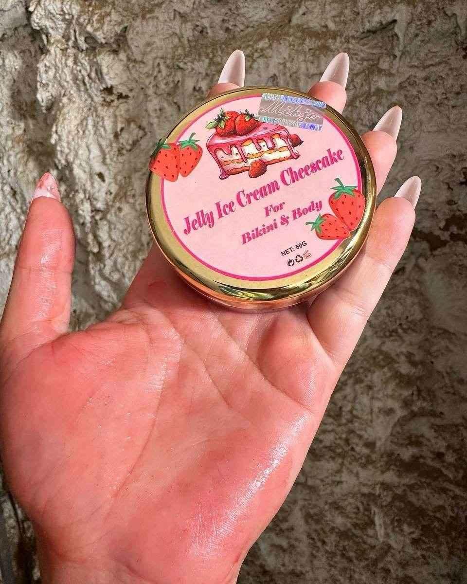 Jelly Ice Cream Cheesecake – Hand & Body Moisturizing Gel 🍓✨ - - Pinky Cosmetics -- United Arab Emirates -- Pinky Cosmetics