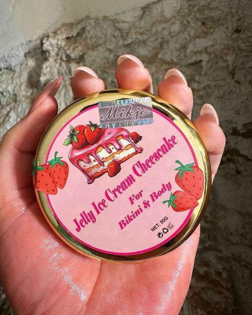 Jelly Ice Cream Cheesecake – Hand & Body Moisturizing Gel 🍓✨ - - Pinky Cosmetics -- United Arab Emirates -- Pinky Cosmetics