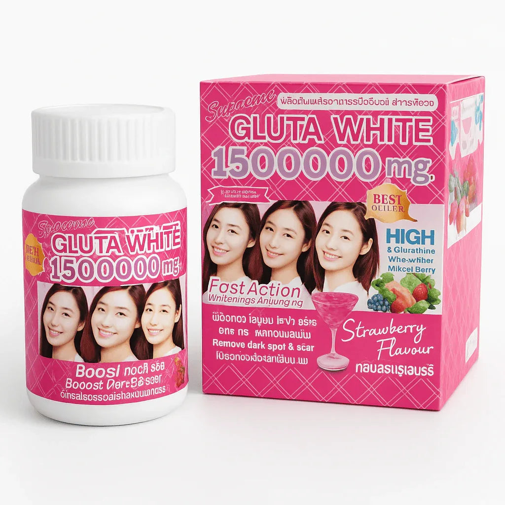 Supreme Gluta White 1500000 mg – Skin Whitening Drink - Skin Lightening Supplements - Supreme -- United Arab Emirates -- Pinky Cosmetics