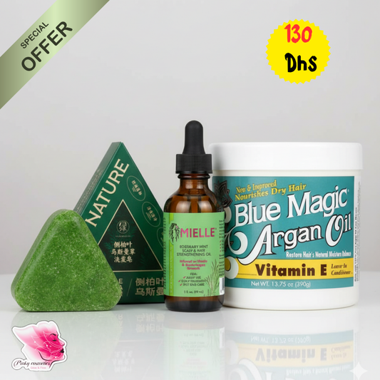 Hair Growth Treatment Bundle - Ultimate Strengthening Trio - Pinky Cosmetics