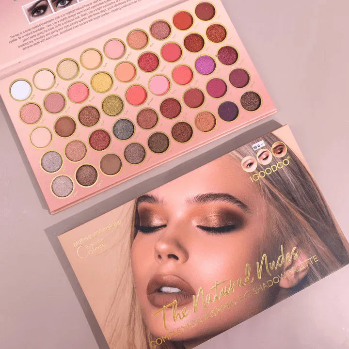 The Natural Nudes Eyeshadow Palette - 45 color - Eyeshadow Palette - IGOODCO -- United Arab Emirates -- Pinky Cosmetics
