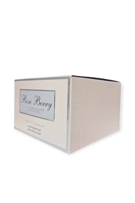 Rose Berry Glitter Shimmer Body Powder - Luminous Shine Rose Berry Body Powder  Pinky Cosmetics