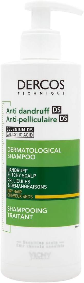 Vichy Dercos Anti-Dandruff Shampoo for Dry Hair 390 ml - - Pinky Cosmetics -- United Arab Emirates -- Pinky Cosmetics