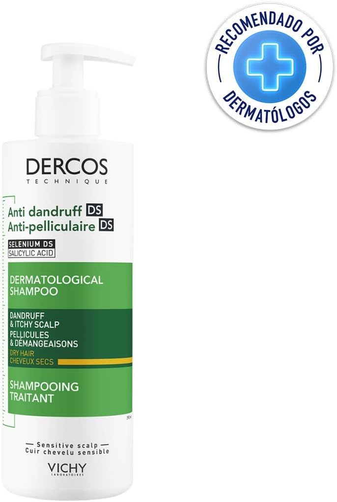 Vichy Dercos Anti-Dandruff Shampoo for Dry Hair 390 ml - Pinky Cosmetics