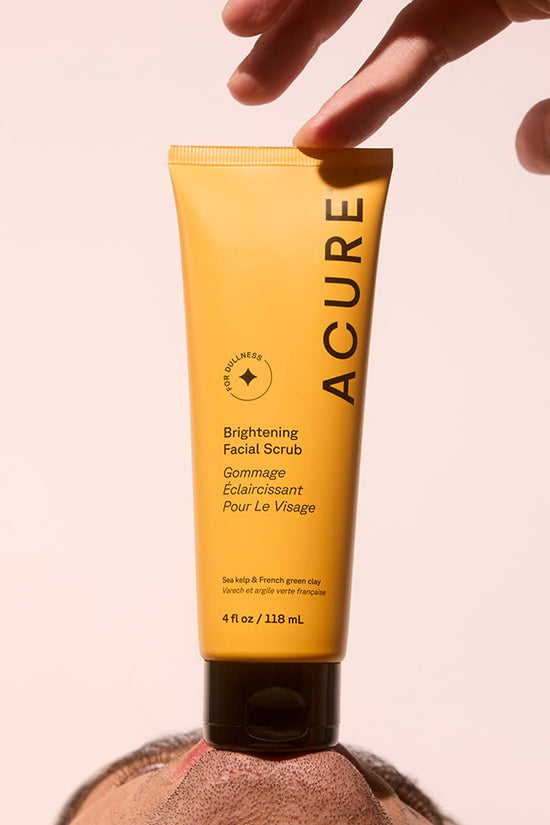 Acure Brightening Facial Scrub, Paraben Free, Vegan, 4 Fluid Ounce - Pinky Cosmetics