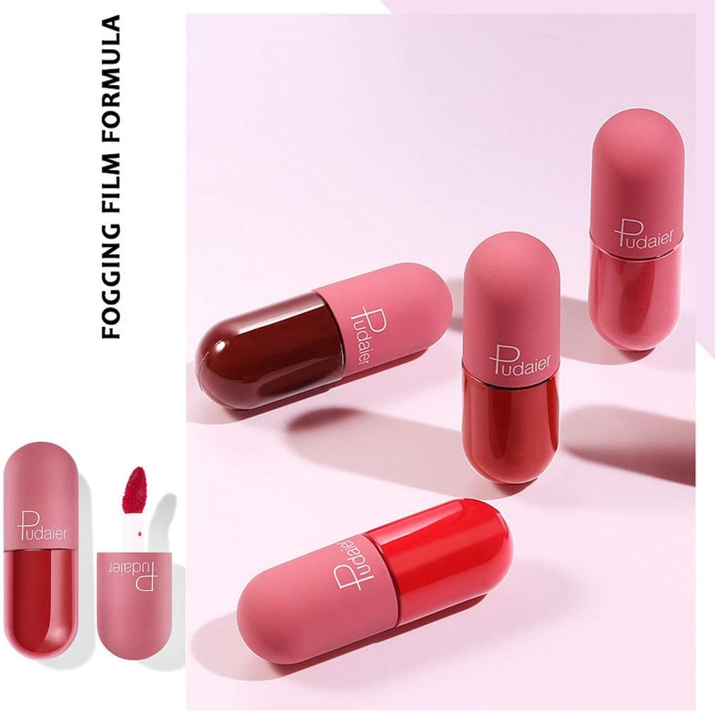 Mini capsule matte lipstick set in 10 vibrant colors, perfect for easy application and stylish on-the-go beauty. Buy mini lipstick online UAE.
