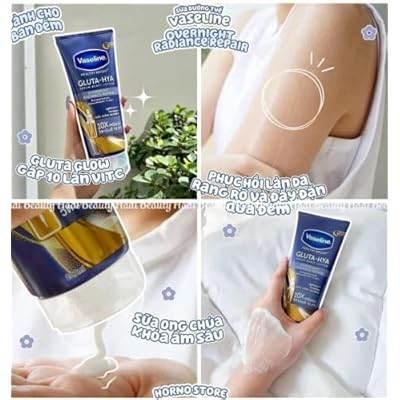 Vaseline Gluta - Hya OverNight Radiance Repair Serum Burst Body Lotion Size - 300ml Pack Of 1 - - Pinky Cosmetics -- United Arab Emirates -- Pinky Cosmetics