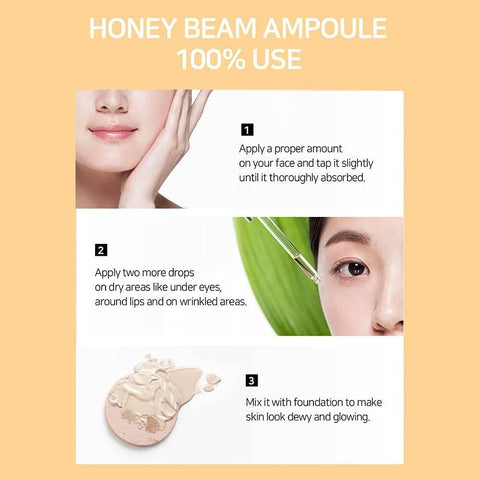Skin Honey Beam Ampoule 30ml - - Pinky Cosmetics -- United Arab Emirates -- Pinky Cosmetics