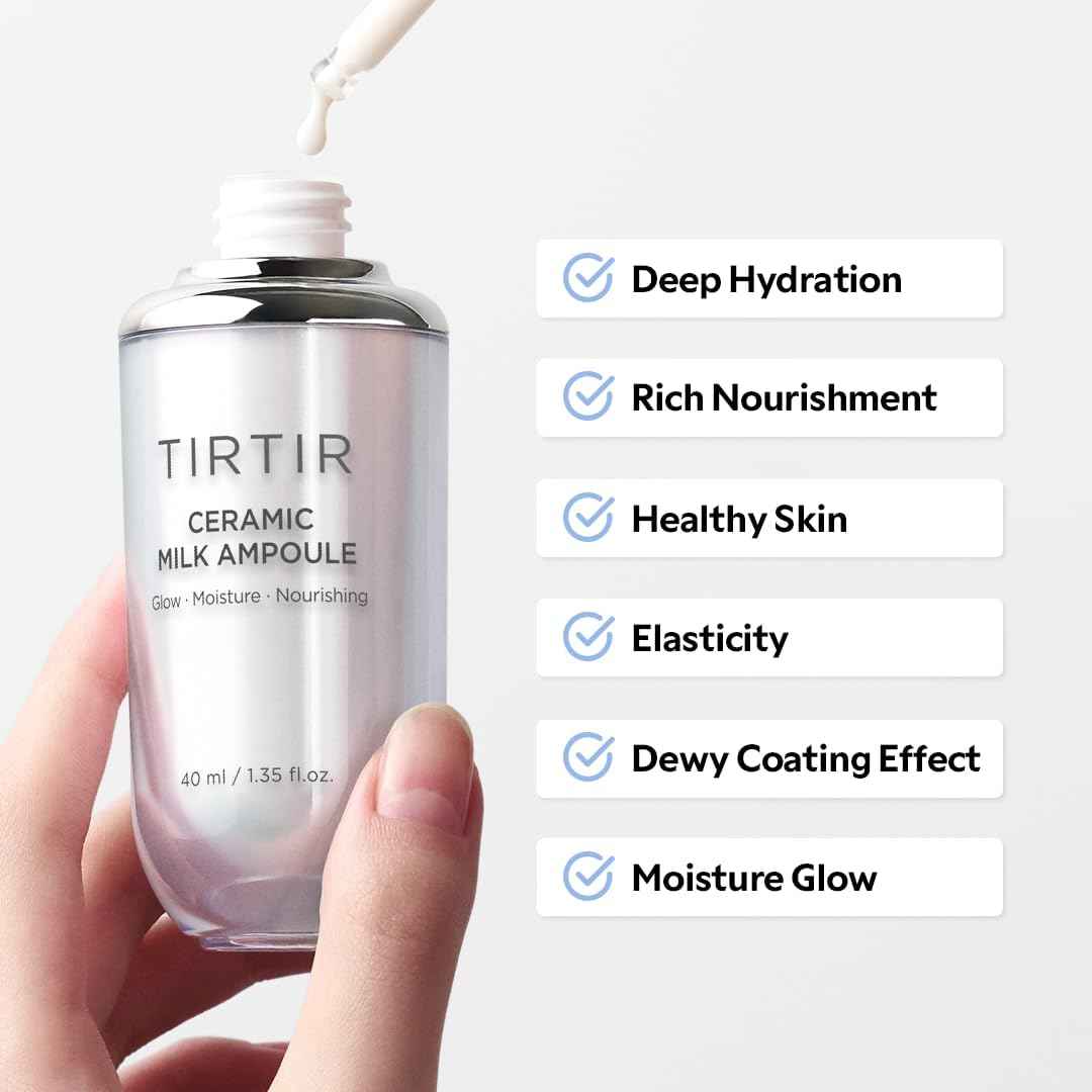 TIRTIR Ceramic Milk Ampoule - Hydrating Glow Serum