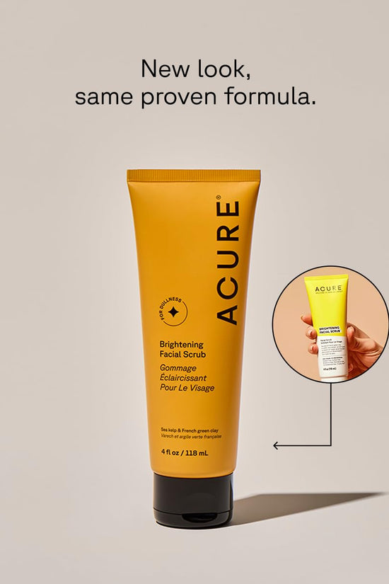 Acure Brightening Facial Scrub, Paraben Free, Vegan, 4 Fluid Ounce - Pinky Cosmetics