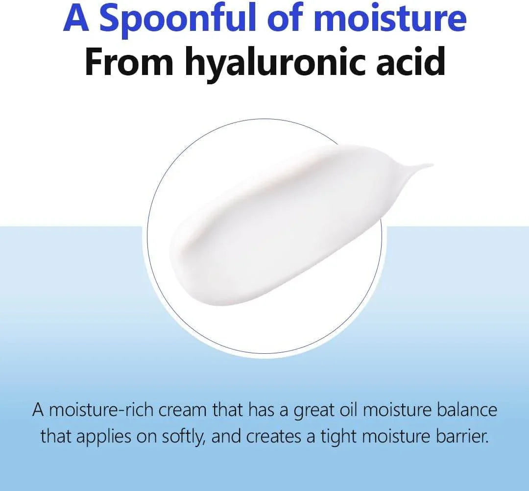 Hyaluronic Acid Moist Cream (80ml) – Deep Hydration & Nourishing Face Moisturizer - - Pinky Cosmetics -- United Arab Emirates -- Pinky Cosmetics