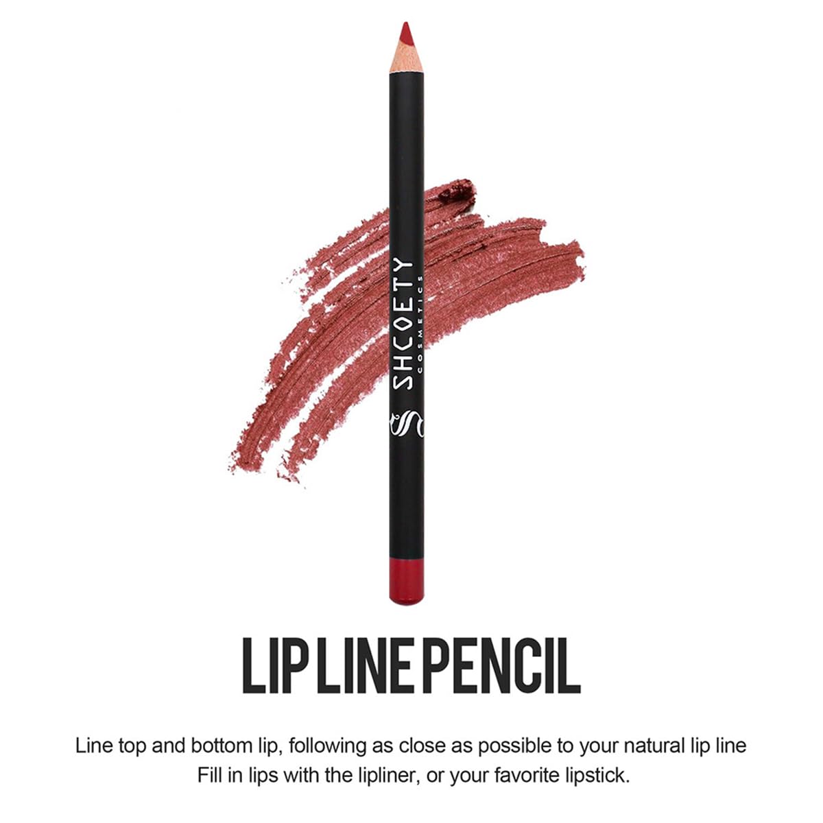 SHCOETY 12-Piece Matte Lip Liner Pencil Set - Pinky Cosmetics