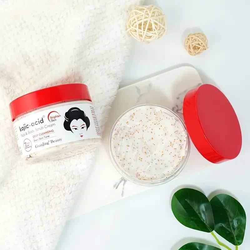 Kojic Acid Secret-White Face & Body Scrub Classic - Exfoliating Skin Scrub - Kojic Acid Secret-White -- United Arab Emirates -- Pinky Cosmetics