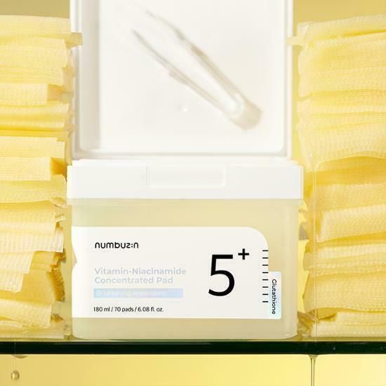 Numbuzin 5+ Vitamin-Niacinamide Pads (70 Pads) - Pinky Cosmetics