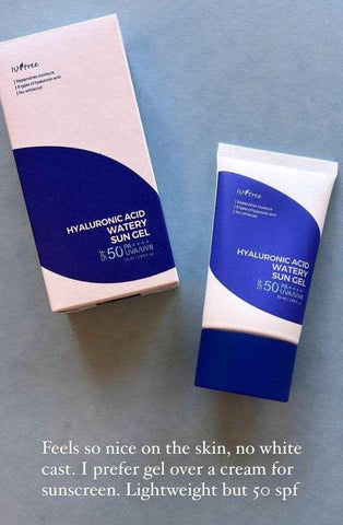 Isntree Hyaluronic Acid Natural Sun Cream SPF50+ - Sunscreen / Facial Sun Protection - Isntree -- United Arab Emirates -- Pinky Cosmetics