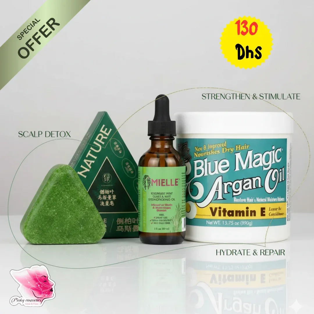 Hair Growth Treatment Bundle - Ultimate Strengthening Trio - offer set - Pinky Cosmetics -- United Arab Emirates -- Pinky Cosmetics