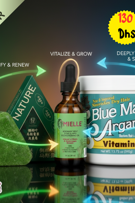 Hair Growth Treatment Bundle - Ultimate Strengthening Trio Pinky Cosmetics offer set  Pinky Cosmetics