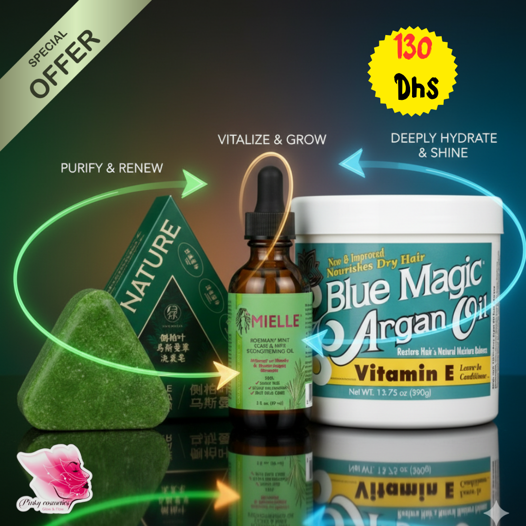 Hair Growth Treatment Bundle - Ultimate Strengthening Trio Pinky Cosmetics offer set  Pinky Cosmetics