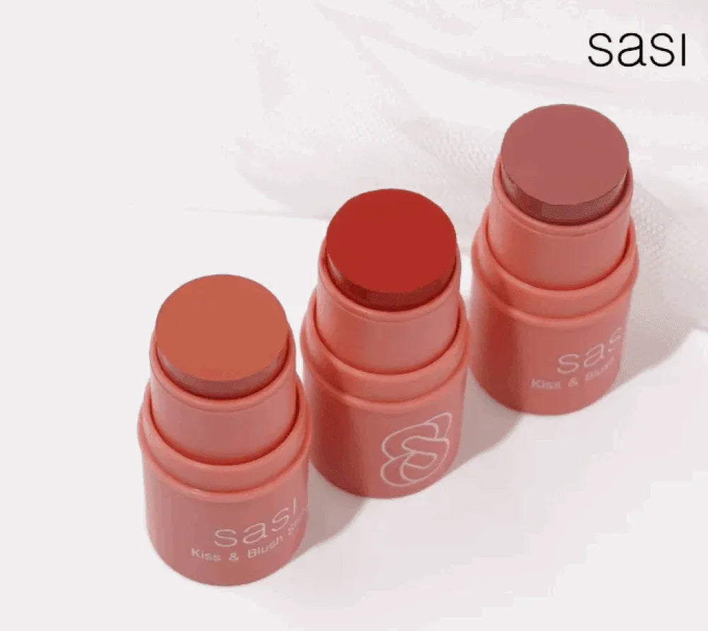 Sasi Kiss & Blush Stick - 04 First Love 4g for Flawless Makeup - - Pinky Cosmetics -- United Arab Emirates -- Pinky Cosmetics
