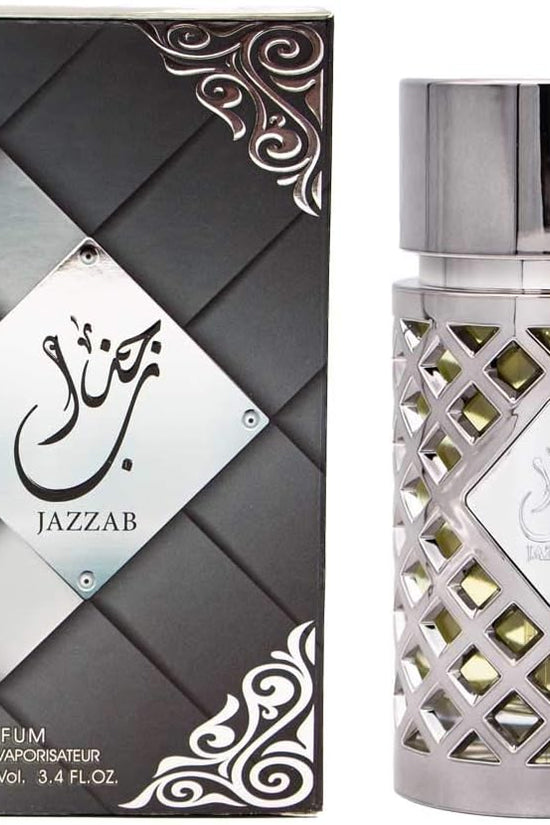 Jazzab Silver Perfume 100ml Unisex Perfume Spray Fresh Arabic Eau de Parfum Fragrance Citrus Woody - Pinky Cosmetics