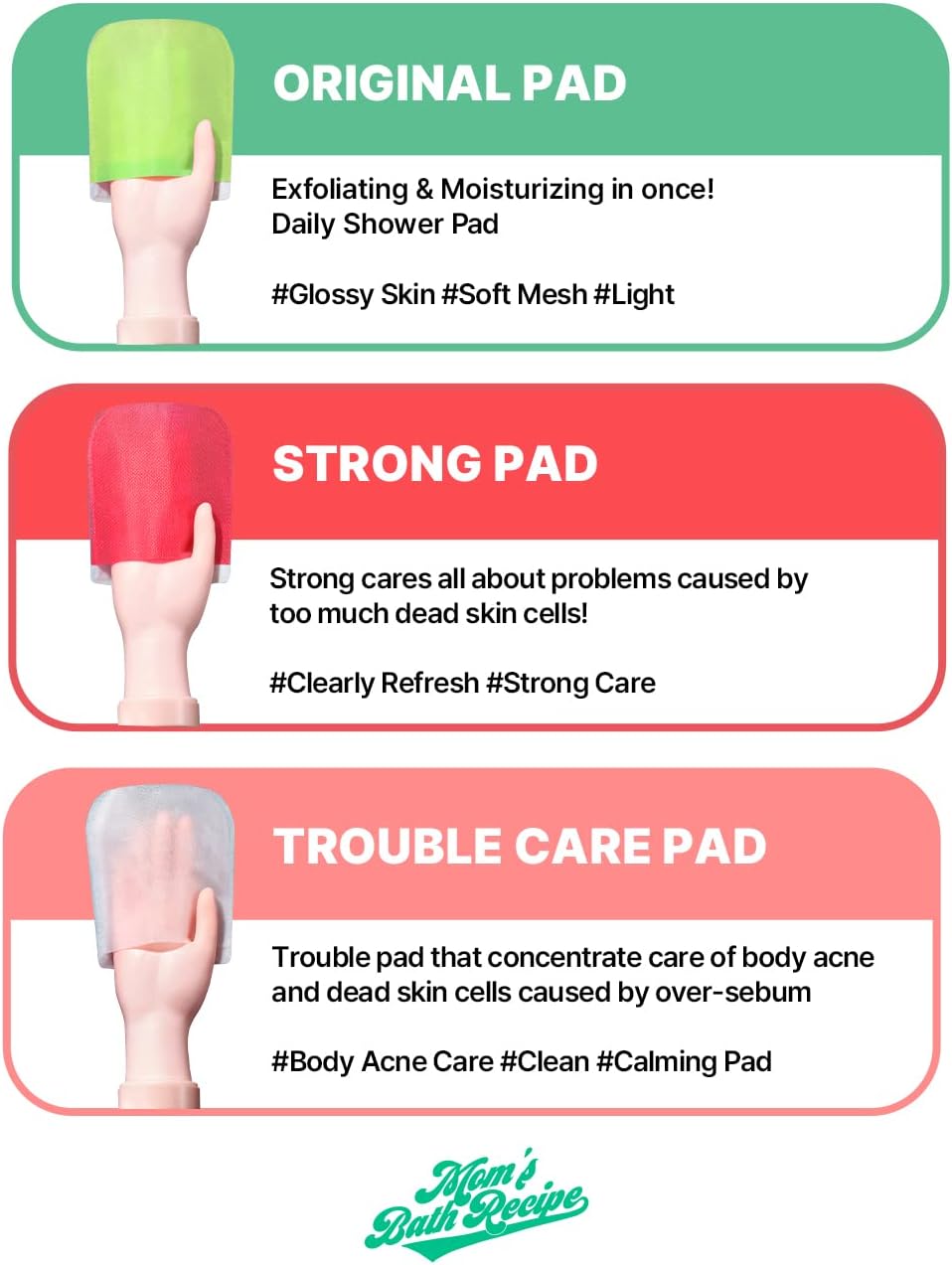 MOM’S BATH RECIPE PEELING PAD (TROUBLE CARE) - Pinky Cosmetics
