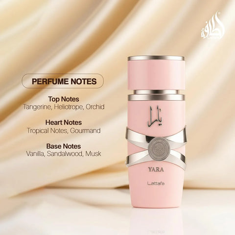 Lattafa Yara Perfume 100ml - Sweet Vanilla EDP Lattafa Perfume  Pinky Cosmetics