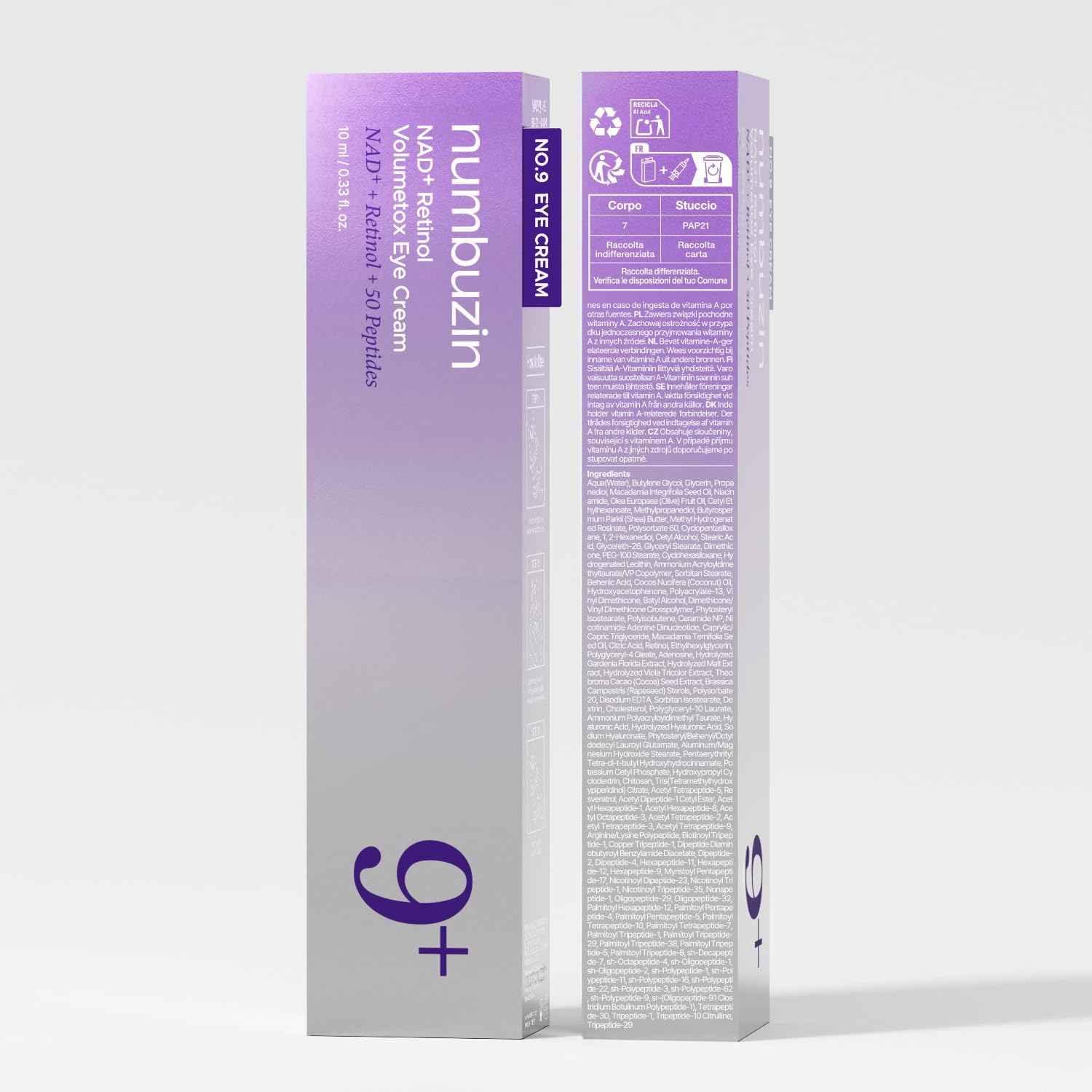 Numbuzin NAD Retinol Eye Cream - Firm Look - Eye Cream - numbuzin -- United Arab Emirates -- Pinky Cosmetics