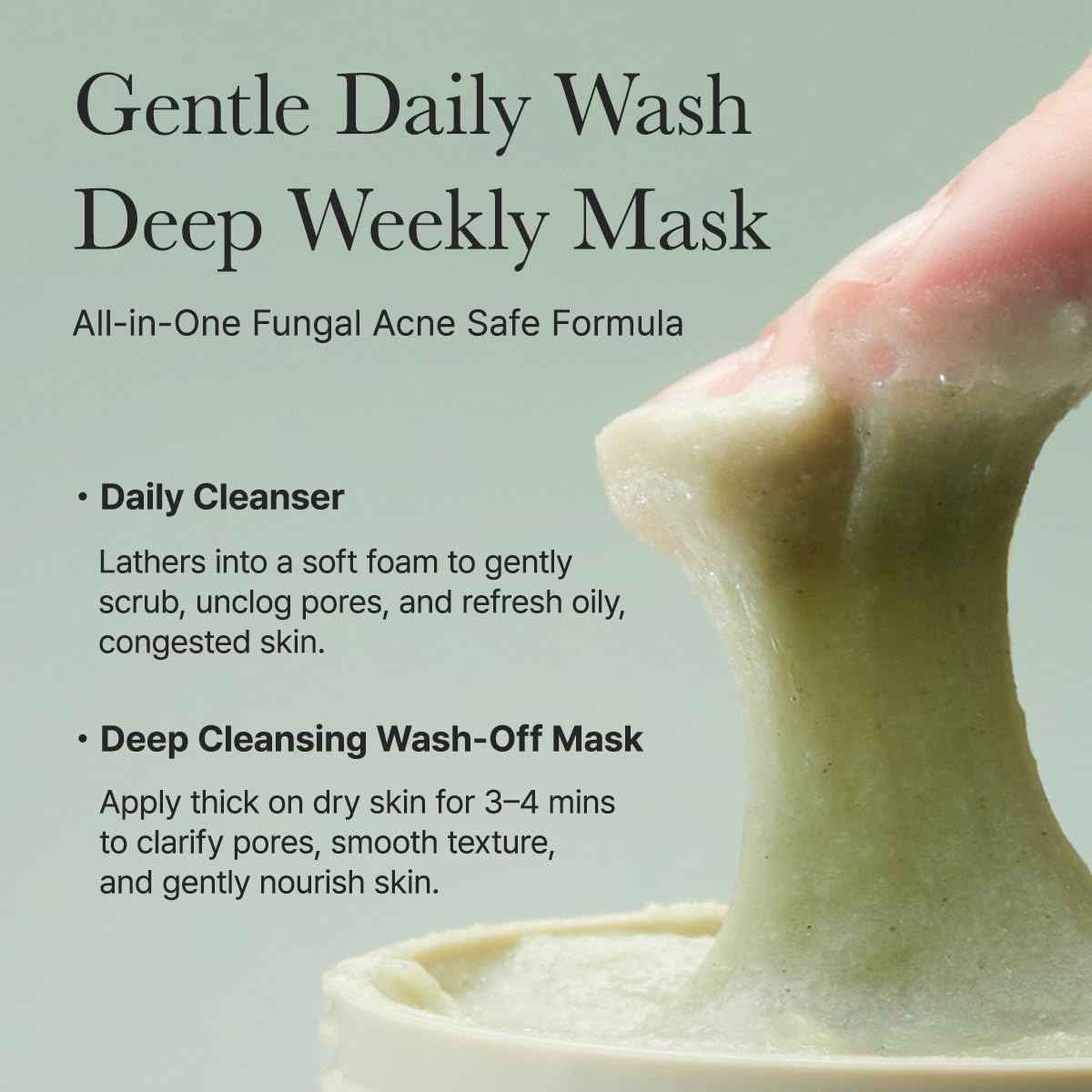 Arencia Fresh Green Rice Mochi Cleanser - Hydrating & Deep Pore Care