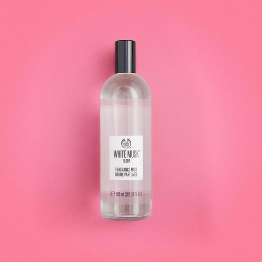 The Body Shop White Musk Flora Fragrance Mist 3.4 fl oz (100 ml) Authentic Product - - Pinky Cosmetics -- United Arab Emirates -- Pinky Cosmetics