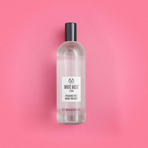 The Body Shop White Musk Flora Fragrance Mist 3.4 fl oz (100 ml) Authentic Product - - Pinky Cosmetics -- United Arab Emirates -- Pinky Cosmetics