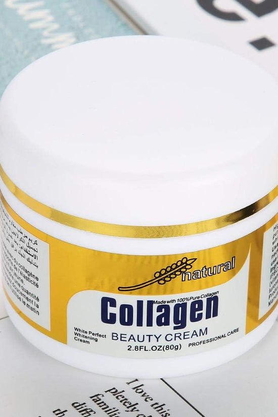 Collagen Cream, 80g Hydrating Firming Anti-aging Face Cream Smooth Fine Lines Brightens Face Skin Care Cream Suitable for All Skin Types - Pinky Cosmetics