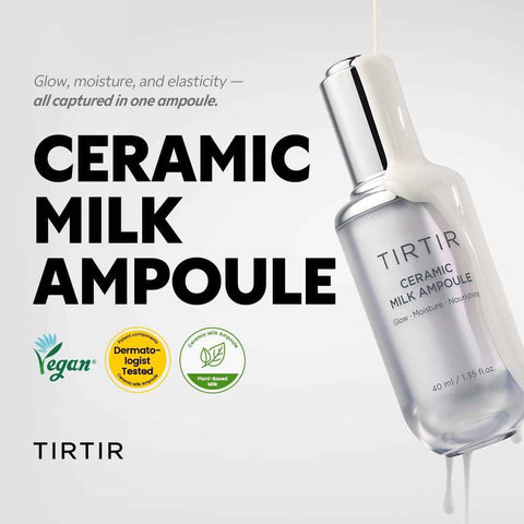 TIRTIR Ceramic Milk Ampoule - Hydrating Glow Serum