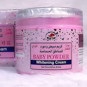 Baby Powder Whitening Cream - Gentle Sensitive Area Care Ala Tar Whitening Cream  Pinky Cosmetics