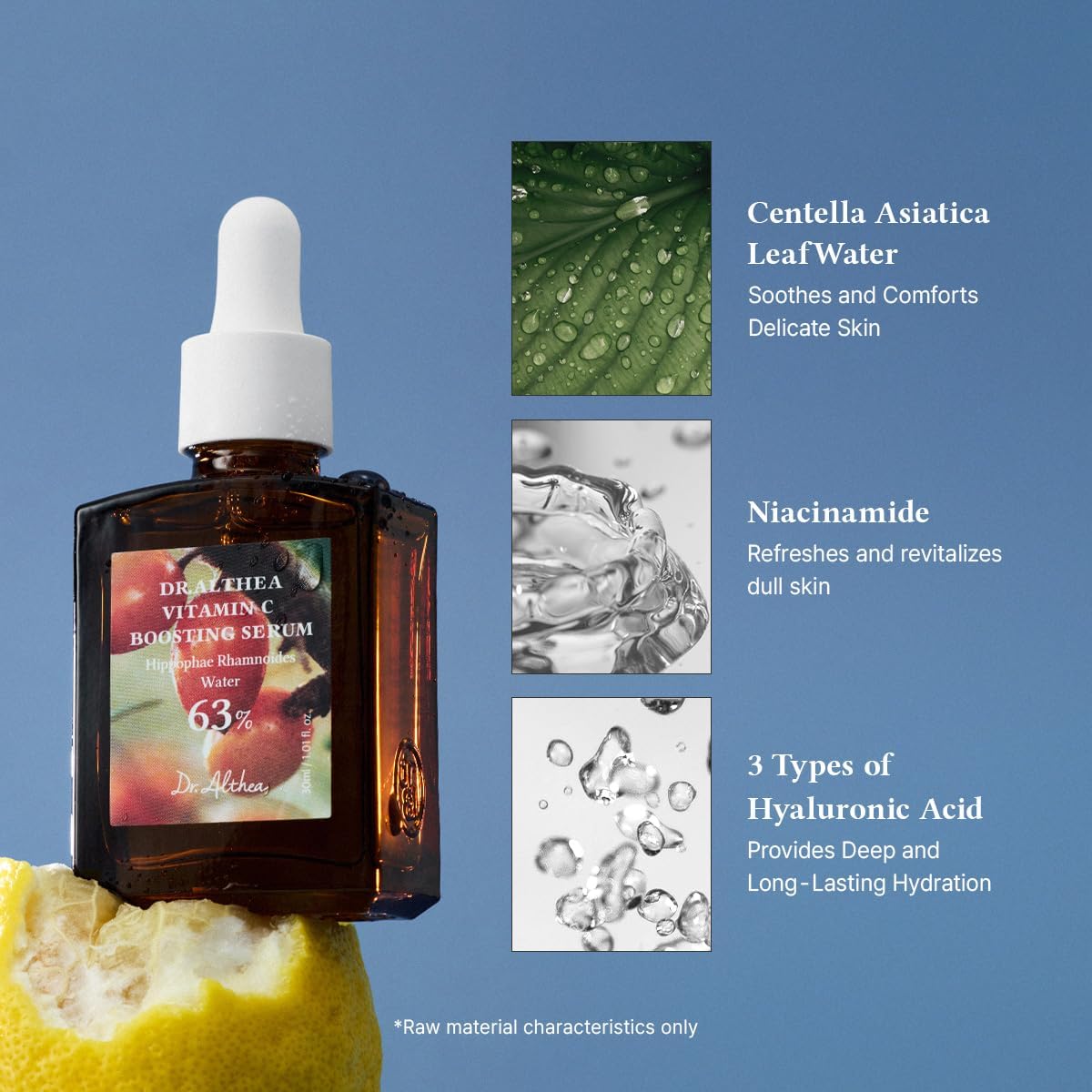 Vitamin C Boosting Serum 63% Hippophae Rhamnoides Water - Dr.Althea Dark Spot Care Dr.Althea Face Serum  Pinky Cosmetics