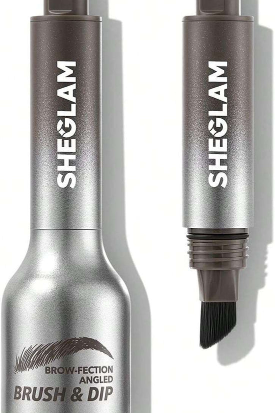 SHEGLAM SHE GLAM Brow-Fection Angled Brush & Dip- Espresso Hair-Like Strokes Liquid Eyebrow Gel Pen Easy To Color Long Lasting Quick Drying Natural Shaping Outlining Filling Eyebrow Makeup,1.2 ml