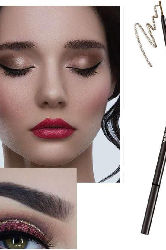 1.5mm ultra-fine eyebrow pencil automatic rotation eyebrow pencil,durable, sweat-proof and not easy to take off make-up, five colors available(02#Gray) - Pinky Cosmetics